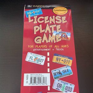 Kappa Map License Plate Game Laminated Car Game